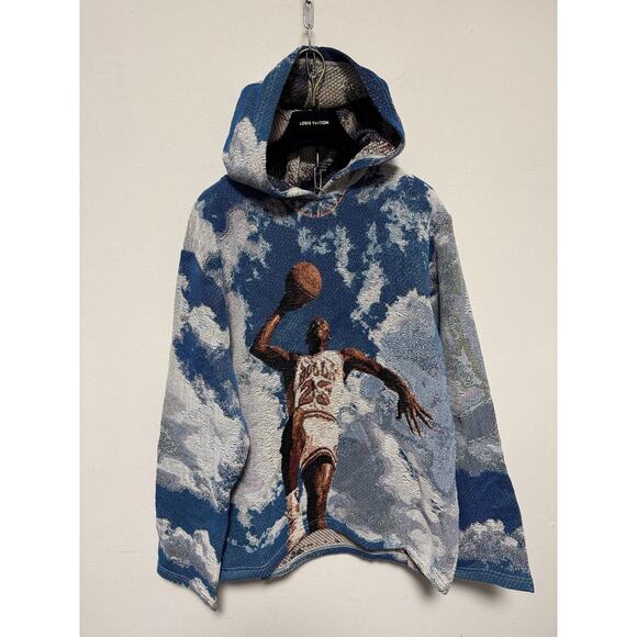 Chicago Bulls Sweater Mens XL Hooded Tapestry Basketball Team Us Sports Club - Picture 2 of 10